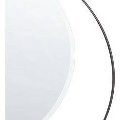 BELIANI Miroir En Métal Noir 50x50 - Noir -Miroir Soldes Boutique 50413211 5
