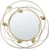 BELIANI Miroir En Métal Doré 45x47 - Doré -Miroir Soldes Boutique 50413318 1
