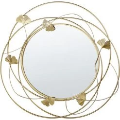BELIANI Miroir En Métal Doré 45x47 - Doré