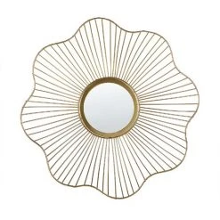 BELIANI Miroir En Métal Doré 40x40 - Doré