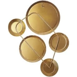 BELIANI Miroir En Métal Doré 55x36 - Doré 10 BELIANI Miroir En Métal Doré 55x36 - Doré -Miroir Soldes Boutique 50413321 4