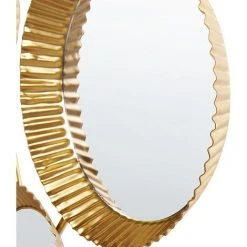 BELIANI Miroir En Métal Doré 55x36 - Doré 11 BELIANI Miroir En Métal Doré 55x36 - Doré -Miroir Soldes Boutique 50413321 5