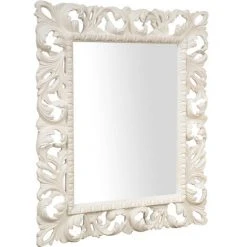 BISCOTTINI MIROIR MURAL EN BOIS AVEC FINITION BLANC ANTIQUE FABRIQUÉ EN ITALIE 8 BISCOTTINI MIROIR MURAL EN BOIS AVEC FINITION BLANC ANTIQUE FABRIQUÉ EN ITALIE -Miroir Soldes Boutique 50666541 2