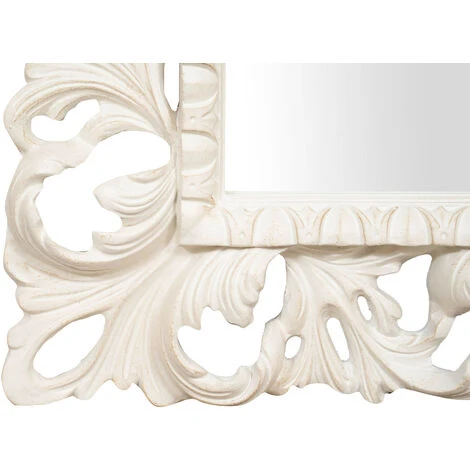 BISCOTTINI MIROIR MURAL EN BOIS AVEC FINITION BLANC ANTIQUE FABRIQUÉ EN ITALIE 6 BISCOTTINI MIROIR MURAL EN BOIS AVEC FINITION BLANC ANTIQUE FABRIQUÉ EN ITALIE – Image 4