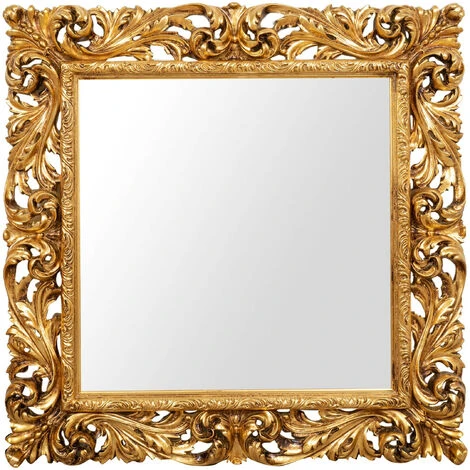 BISCOTTINI MIROIR MURAL EN BOIS AVEC FINITION FEUILLE D'OR ANTIQUE FABRIQUÉ EN ITALIE 3 BISCOTTINI MIROIR MURAL EN BOIS AVEC FINITION FEUILLE D'OR ANTIQUE FABRIQUÉ EN ITALIE
