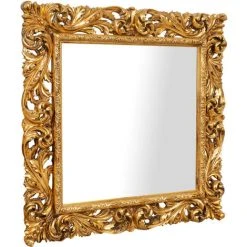 BISCOTTINI MIROIR MURAL EN BOIS AVEC FINITION FEUILLE D'OR ANTIQUE FABRIQUÉ EN ITALIE 8 BISCOTTINI MIROIR MURAL EN BOIS AVEC FINITION FEUILLE D'OR ANTIQUE FABRIQUÉ EN ITALIE -Miroir Soldes Boutique 50666553 2
