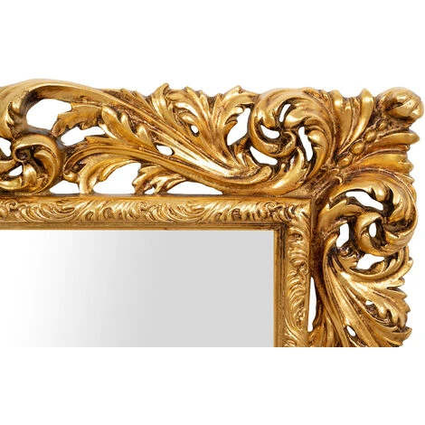 BISCOTTINI MIROIR MURAL EN BOIS AVEC FINITION FEUILLE D'OR ANTIQUE FABRIQUÉ EN ITALIE 6 BISCOTTINI MIROIR MURAL EN BOIS AVEC FINITION FEUILLE D'OR ANTIQUE FABRIQUÉ EN ITALIE – Image 4