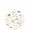DANSMAMAISON Decoration Murale Miroirs Triangles Metal Or - L 85 X L 6 X H 85 Cm - Doré