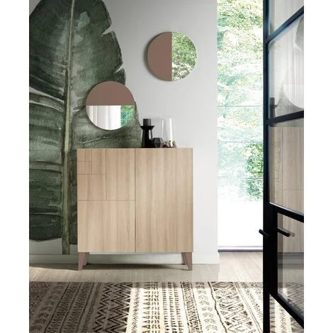 HERDASA Lot De 2 Miroirs Circulaires à Suspendre, Aire - Moka 4 HERDASA Lot De 2 Miroirs Circulaires à Suspendre, Aire - Moka – Image 2