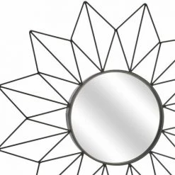 THE HOME DECO FACTORY Miroir Soleil D50 - Noir -Miroir Soldes Boutique 50760602 2