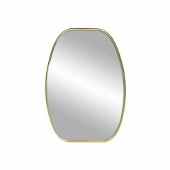CEANOTHE Miroir Galet 28x40 Cm - Doré