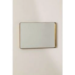 Miroir Mural Rectangulaire En Métal Meritt SKLUM Fer - MDF Doré - Doré 9 Miroir Mural Rectangulaire En Métal Meritt SKLUM Fer - MDF Doré - Doré -Miroir Soldes Boutique 50898574 3