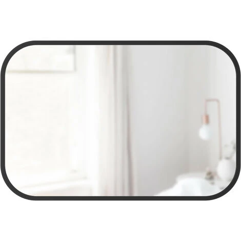 UMBRA HUB Miroir Rectangle Contour Caoutchouc, Noir, 61x91cm 4 UMBRA HUB Miroir Rectangle Contour Caoutchouc, Noir, 61x91cm – Image 2