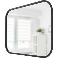 UMBRA HUB Miroir Rectangle Contour Caoutchouc, Noir, 61x91cm 7 UMBRA HUB Miroir Rectangle Contour Caoutchouc, Noir, 61x91cm -Miroir Soldes Boutique 50921602 3