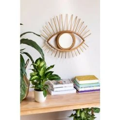 Miroir Mural En Rotin Yzma SKLUM Rotin - NATUREL -Miroir Soldes Boutique 50923185 2