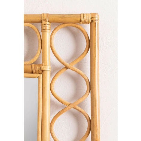 Miroir Mural Carré En Rotin Boké SKLUM Rotin - NATUREL 7 Miroir Mural Carré En Rotin Boké SKLUM Rotin - NATUREL – Image 5