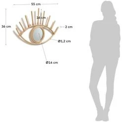 Kave Home - Miroir Maela 55 X 36 Cm Naturel - Naturel 7 Kave Home - Miroir Maela 55 X 36 Cm Naturel - Naturel -Miroir Soldes Boutique 51186107 3