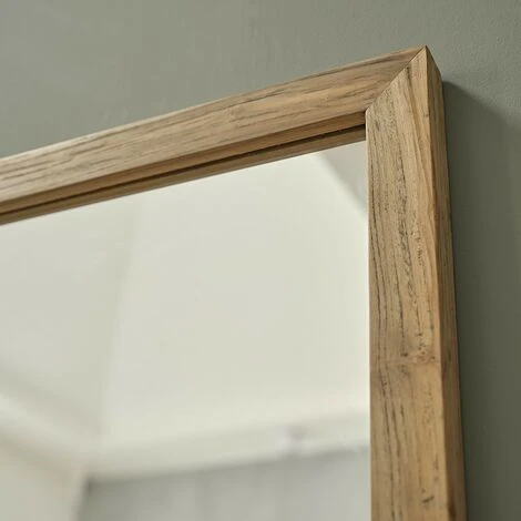 BOIS DESSUS BOIS DESSOUS Miroir Rectangulaire En Bois De Teck Recyclé - Naturel 6 BOIS DESSUS BOIS DESSOUS Miroir Rectangulaire En Bois De Teck Recyclé - Naturel – Image 4