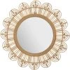 Atmosphera - Grand Miroir Mural En Bambou Et Verre D 68 Cm - Beige -Miroir Soldes Boutique 51220026 1