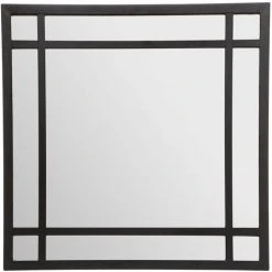 Atmosphera - Miroir Mural Carré En Métal Noir 74 X 74 Cm - Noir 5 Atmosphera - Miroir Mural Carré En Métal Noir 74 X 74 Cm - Noir -Miroir Soldes Boutique 51254457 2