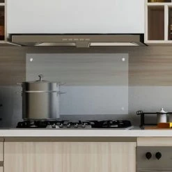 Hengda 50x80cm Crédence Cuisine Carrelage Miroir Mural Arrière Cuisine Transparente Carrelage Miroir Mural Transparent