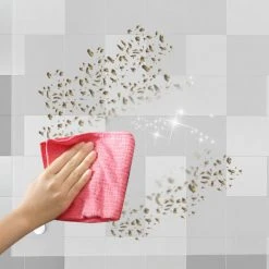 Hengda 50x90cm Crédence Cuisine Carrelage Miroir Mural Arrière Cuisine Transparente Carrelage Miroir Mural Transparent -Miroir Soldes Boutique 51347027 3