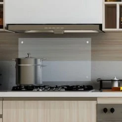 Hengda 50x80cm Crédence Cuisine Carrelage Miroir Mural Arrière Cuisine Transparente Carrelage Miroir Mural Transparent