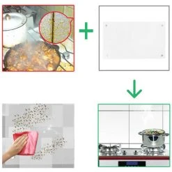 Hengda 50x80cm Crédence Cuisine Carrelage Miroir Mural Arrière Cuisine Transparente Carrelage Miroir Mural Transparent 10 Hengda 50x80cm Crédence Cuisine Carrelage Miroir Mural Arrière Cuisine Transparente Carrelage Miroir Mural Transparent -Miroir Soldes Boutique 51347294 4