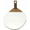 THE HOME DECO FACTORY Miroir Galet Bois 25x25 Cm - Marron -Miroir Soldes Boutique 51434509 1