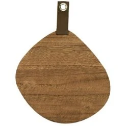 THE HOME DECO FACTORY Miroir Galet Bois 25x25 Cm - Marron -Miroir Soldes Boutique 51434509 2