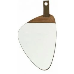 THE HOME DECO FACTORY Miroir Galet Bois 20x30 Cm - Marron