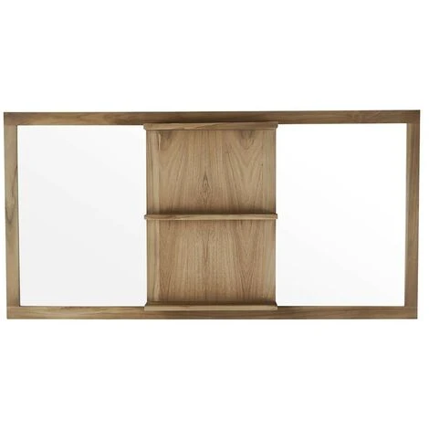 BOIS DESSUS BOIS DESSOUS Miroir En Bois De Teck 3 étagères 160 - Naturel 4 BOIS DESSUS BOIS DESSOUS Miroir En Bois De Teck 3 étagères 160 - Naturel – Image 2