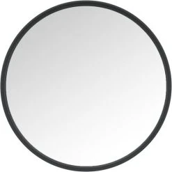 Miroir Mural Noir 30 Cm VidaXL - Noir