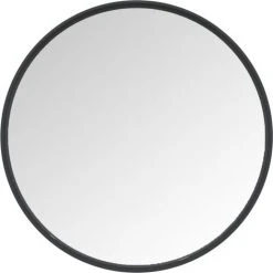 Miroir Mural Noir 40 Cm VidaXL - Noir