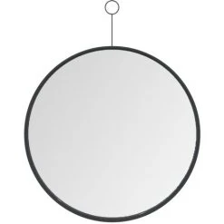 VidaXL Miroir Suspendu Avec Crochet Noir 40 Cm - Noir -Miroir Soldes Boutique 51777547 2