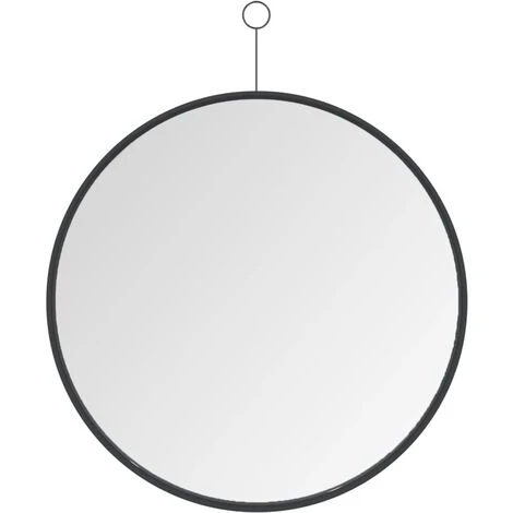 VidaXL Miroir Suspendu Avec Crochet Noir 50 Cm - Noir 4 VidaXL Miroir Suspendu Avec Crochet Noir 50 Cm - Noir – Image 2
