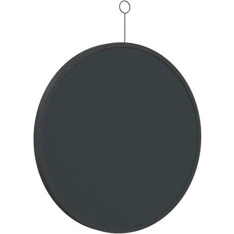 VidaXL Miroir Suspendu Avec Crochet Noir 50 Cm - Noir 7 VidaXL Miroir Suspendu Avec Crochet Noir 50 Cm - Noir – Image 5