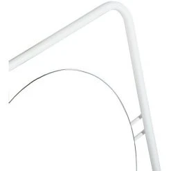 URBAN MEUBLE Miroir Mural Blanc Rond Et Moderne Avec étagère -Miroir Soldes Boutique 51782606 4