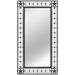 YOUTHUP Miroir Mural Rectangulaire 60 X 110 Cm Noir