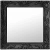 YOUTHUP Miroir Mural Style Baroque 50x50 Cm Noir - Noir