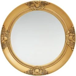 YOUTHUP Miroir Mural Style Baroque 50 Cm Doré - Or