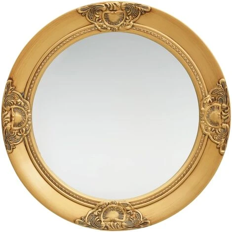 YOUTHUP Miroir Mural Style Baroque 50 Cm Doré - Or 3 YOUTHUP Miroir Mural Style Baroque 50 Cm Doré - Or