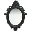 YOUTHUP Miroir Mural Style Chateau 56x76 Cm Noir - Noir