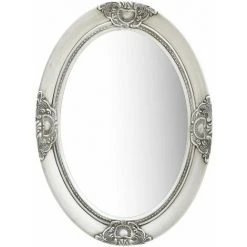 YOUTHUP Miroir Mural Style Baroque 50x70 Cm Argenté - Argent
