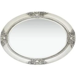 YOUTHUP Miroir Mural Style Baroque 50x70 Cm Argenté - Argent -Miroir Soldes Boutique 51866478 3