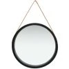 YOUTHUP Miroir Mural Avec Sangle 60 Cm Noir - Noir -Miroir Soldes Boutique 51866506 1