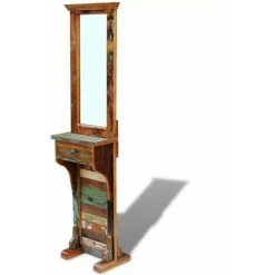 Topdeal Miroir De Couloir Bois De Récupération Massif 47 X 23 X 180 Cm -Miroir Soldes Boutique 52084466 5