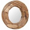 Topdeal Miroir Décoratif Teck 60 Cm Rond -Miroir Soldes Boutique 52084936 1