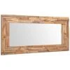 Topdeal Miroir Décoratif Teck 120 X 60 Cm Rectangulaire -Miroir Soldes Boutique 52084941 1