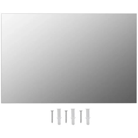 Topdeal Miroir Mural 60 X 40 Cm Rectangulaire Verre 4 Topdeal Miroir Mural 60 X 40 Cm Rectangulaire Verre – Image 2